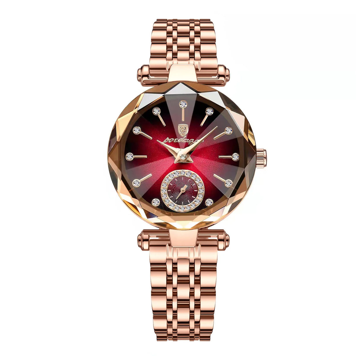 POEDAGAR 719 Lady Fashion Women Quartz Watches Polygon Glass Quartz Movement Recreational Business Waterproof Watch for Ladies