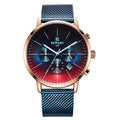 Reward Color Changing Glass Men Watch Luxury Personalized Chronograph Men's Stainless Steel Strap Water Resistant Wrist Watch