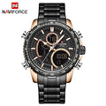 NAVIFORCE Men Watch Top Big Dial Sport Watches Mens Chronograph Quartz Wristwatch Date Male Clock Relogio Masculino