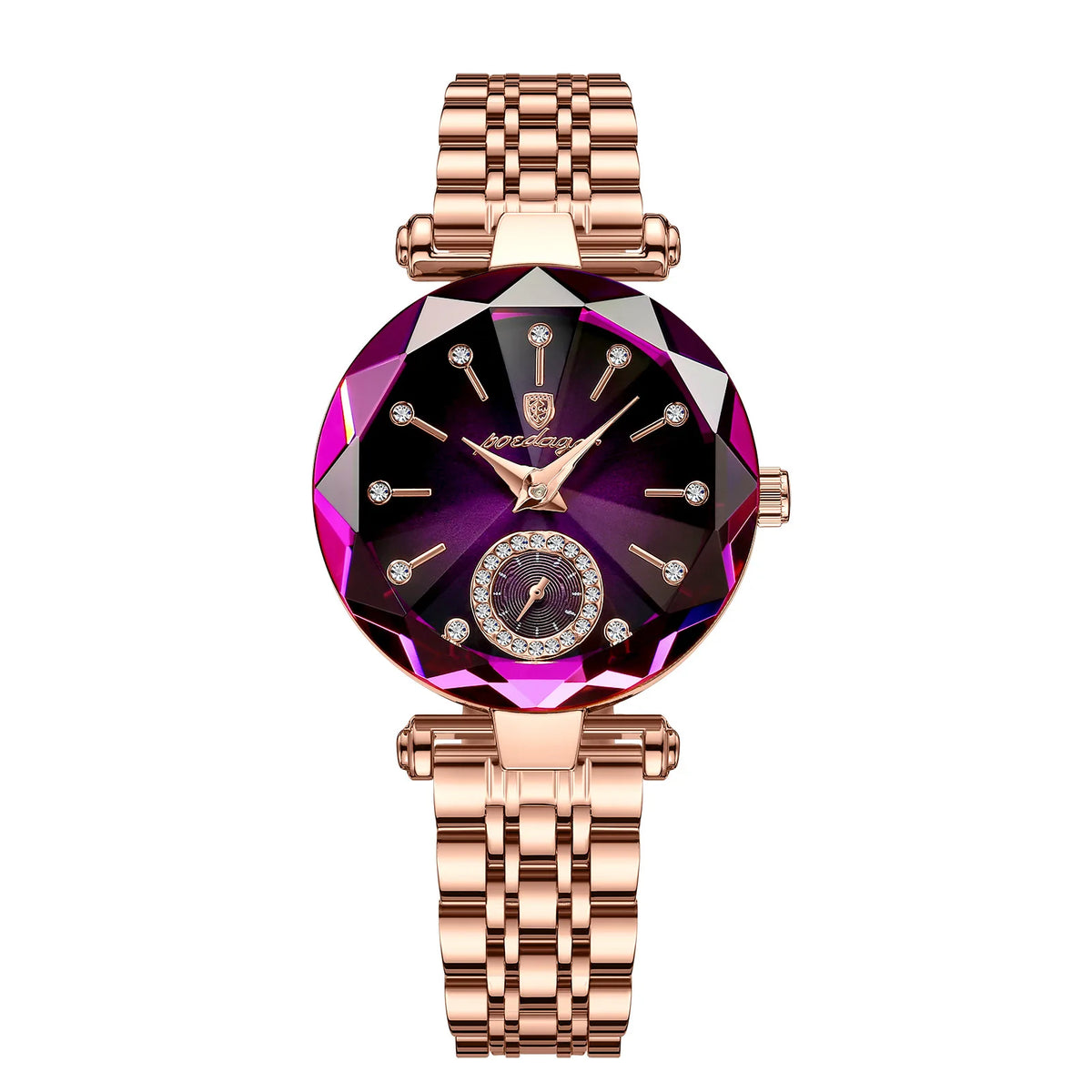 POEDAGAR 719 Lady Fashion Women Quartz Watches Polygon Glass Quartz Movement Recreational Business Waterproof Watch for Ladies