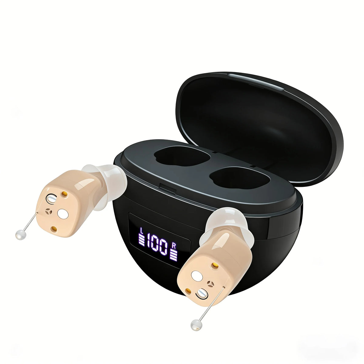 Personal headphones, portable earbuds, comfortable for two-ear wearing hearing Earbuds