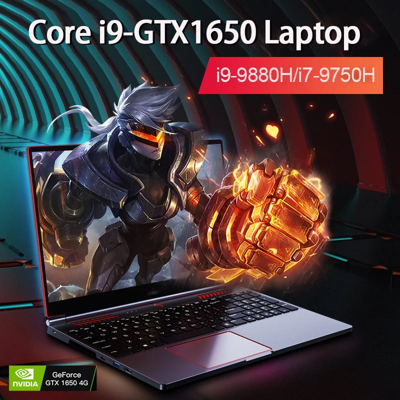 16.1 Inch S6 Gaming Laptop Intel Core i9-13900H RTX4050 6G i7-8750H GTX1650 4G Windows11 RAM Max 64GB DDR4 2TB SSD Fingerprint