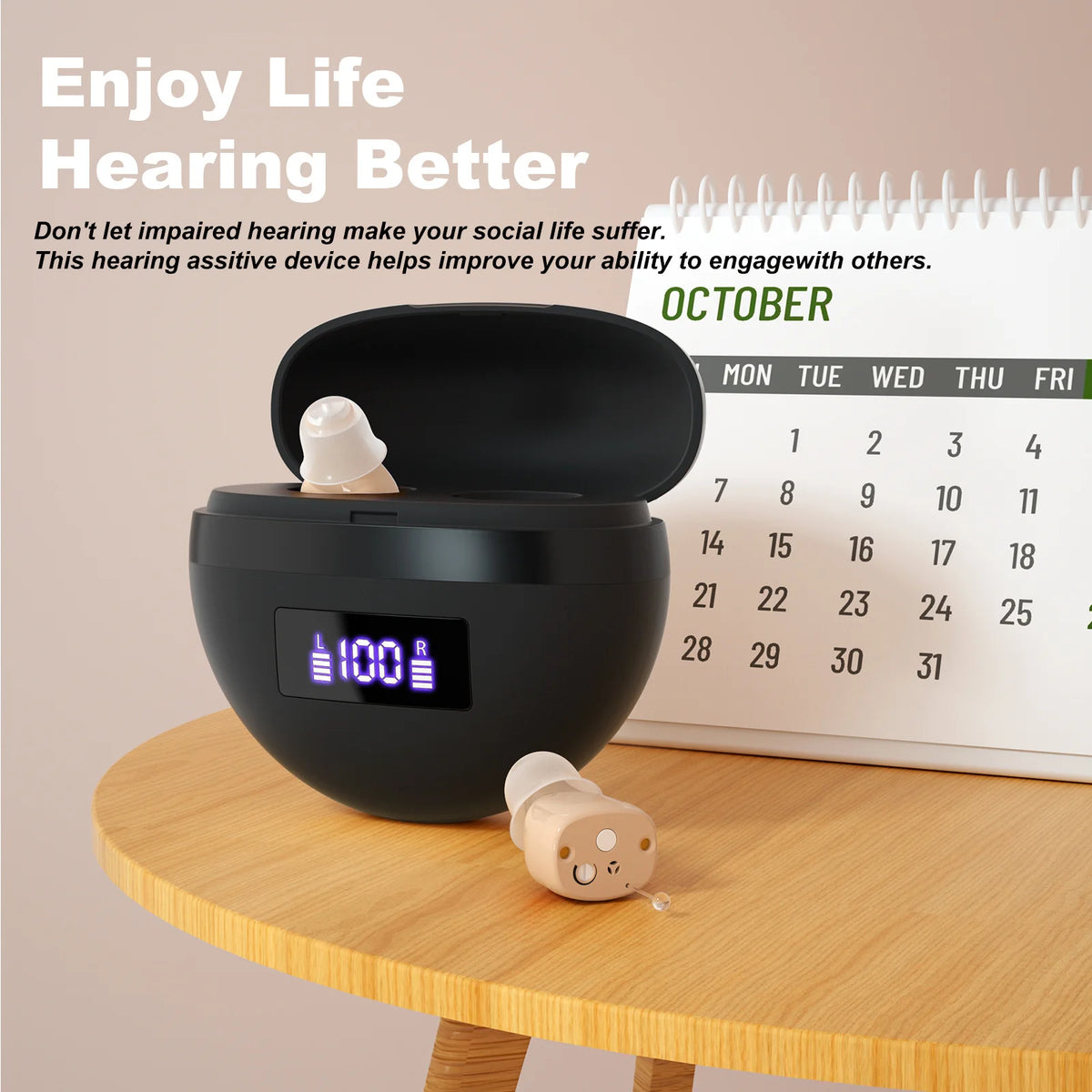 Personal headphones, portable earbuds, comfortable for two-ear wearing hearing Earbuds