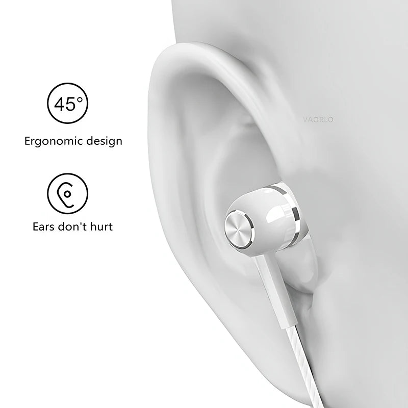 3.5mm Wired Earphone In Ear Headset HIFI Heavy Bass Earbuds Monitor Sports Headset Stereo Music Gaming Headphone With Microphone