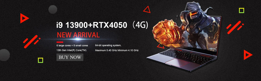 16.1 Inch S6 Gaming Laptop Intel Core i9-13900H RTX4050 6G i7-8750H GTX1650 4G Windows11 RAM Max 64GB DDR4 2TB SSD Fingerprint