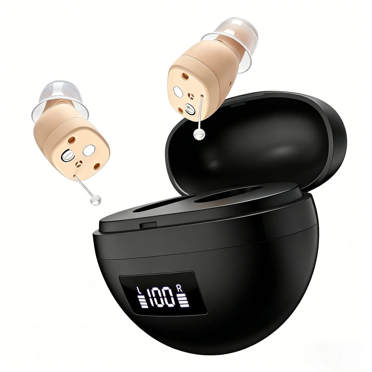 Personal headphones, portable earbuds, comfortable for two-ear wearing hearing Earbuds