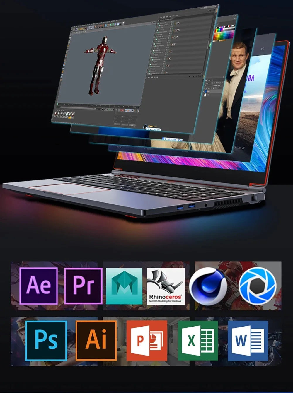 16.1 Inch S6 Gaming Laptop Intel Core i9-13900H RTX4050 6G i7-8750H GTX1650 4G Windows11 RAM Max 64GB DDR4 2TB SSD Fingerprint