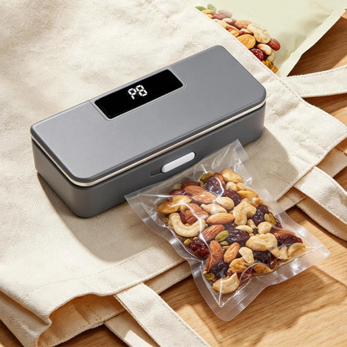 2 In 1 Fridge Magnet Sealer 8-Level Adjustable Portable Bag Sealer 1800mAh USB-C Rechargeable Bag Sealers for Fridge & Kitchen