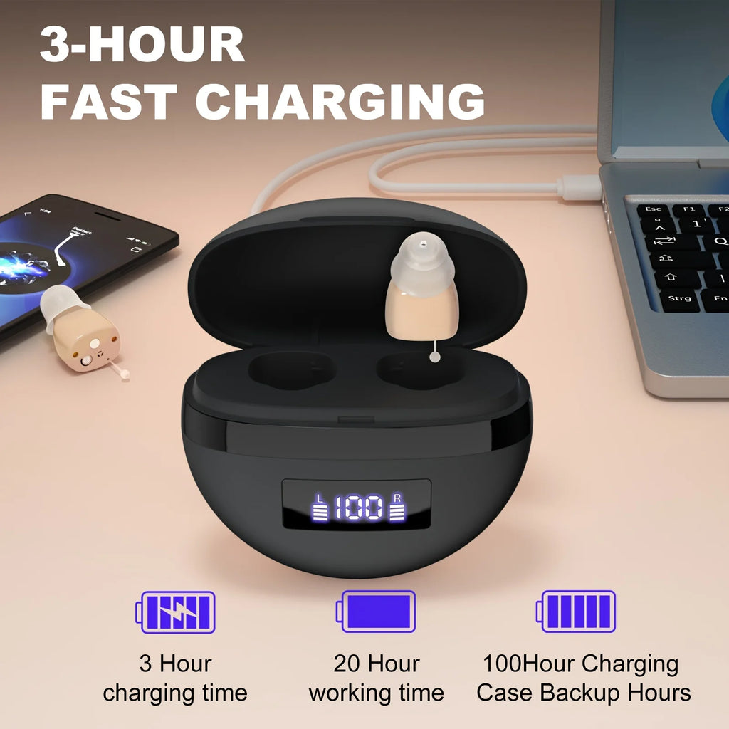 Personal headphones, portable earbuds, comfortable for two-ear wearing hearing Earbuds