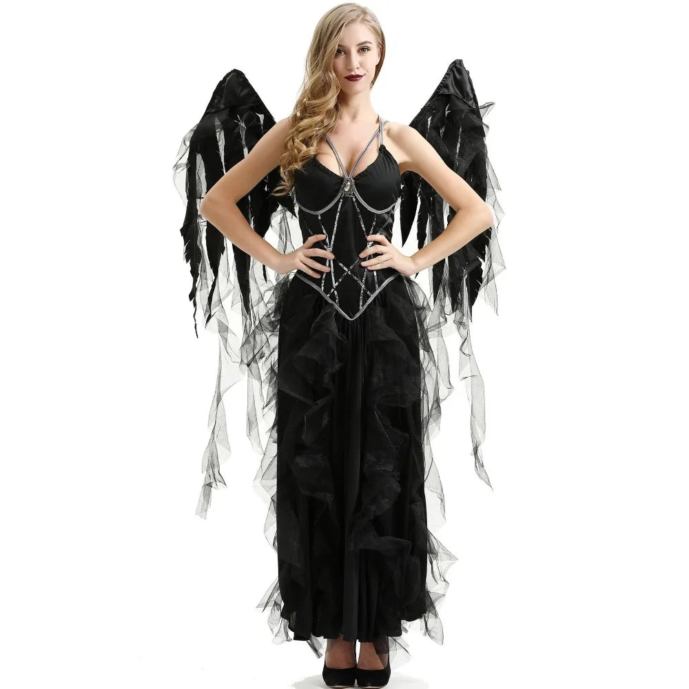 Black Angel Gothic Halloween Outfit