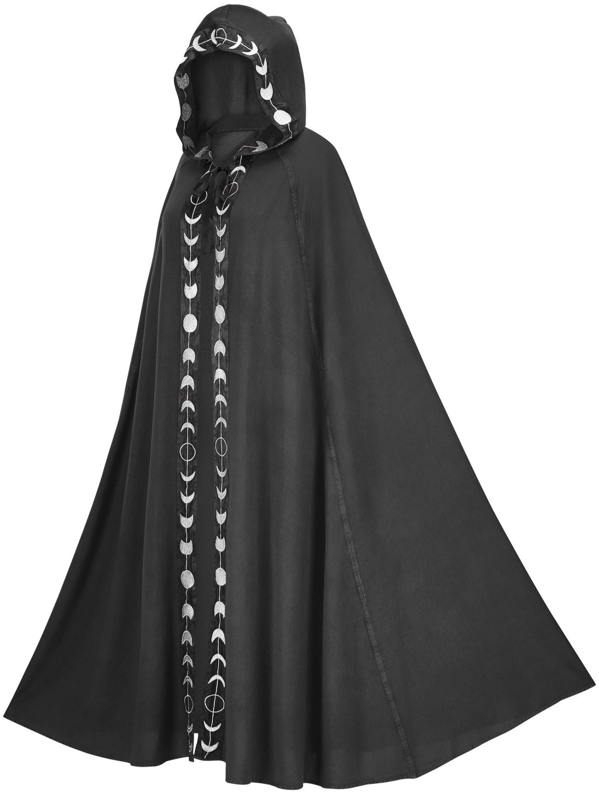 Hooded cloak black color