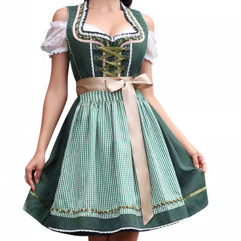 Halloween maid dress green