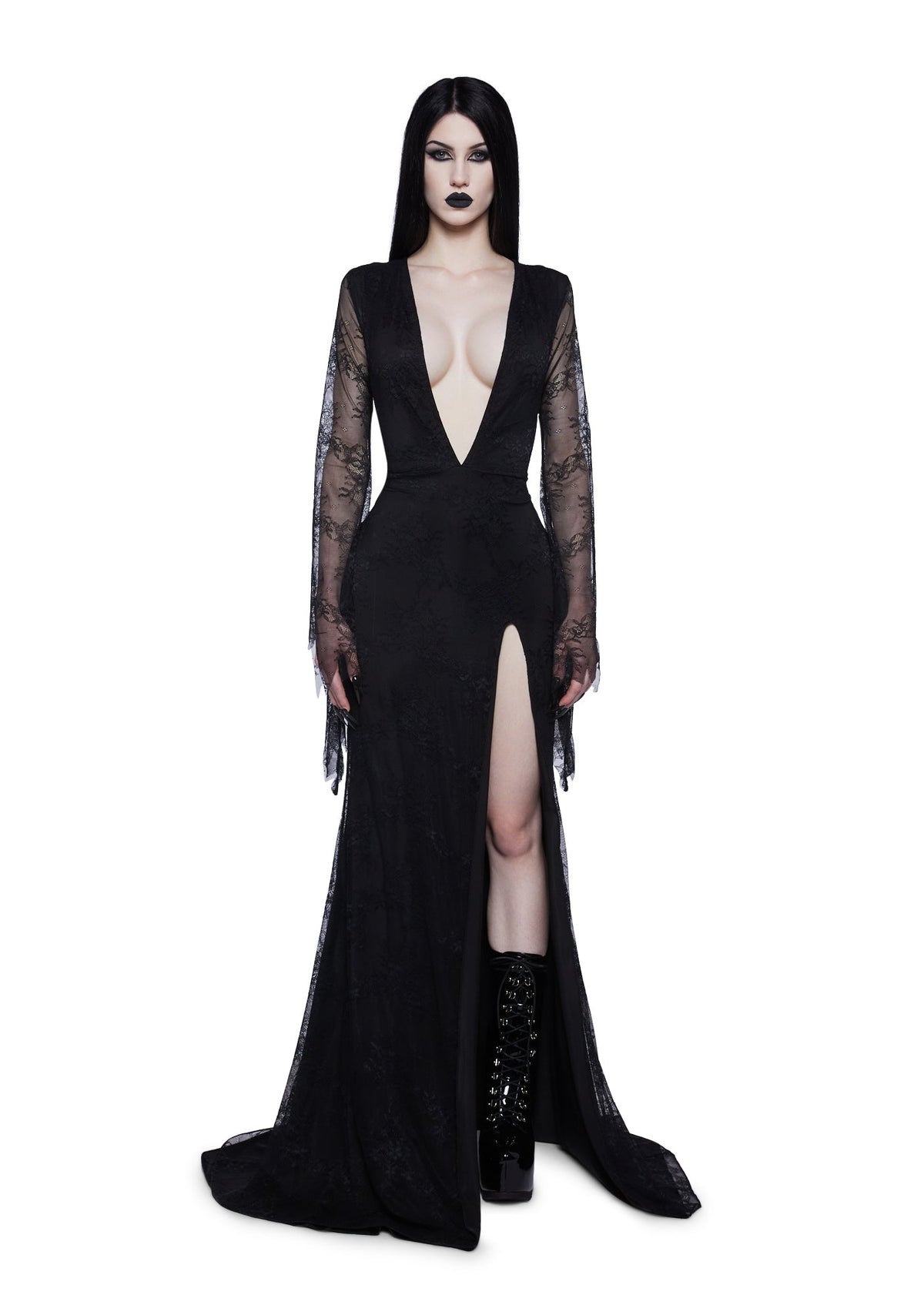 Gothic maxi dress style image